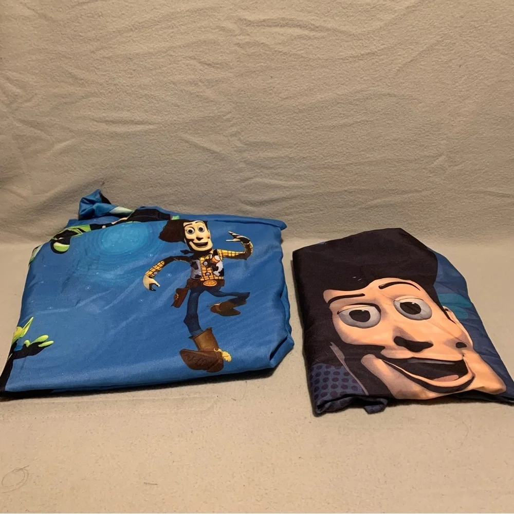 Disney’s Pixar Toy Story Bed Flat Sheet & Pillow Case-Woody Buzz Lightyear 79x95